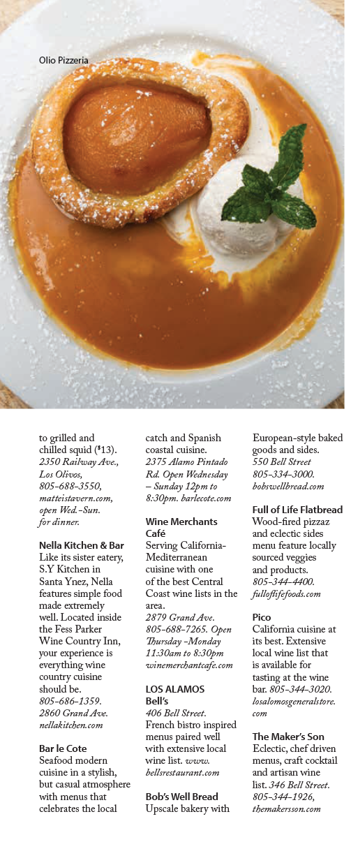 Food + Home Dining Guide Santa Barbara Summer 2025